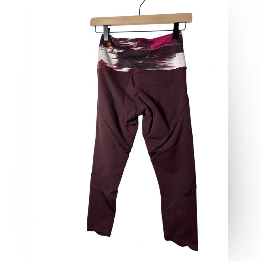 Lululemon Wunder Under Crop Hi-Rise Shine On Size 4‎
